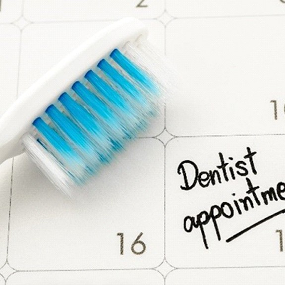 Dental appointment on calendar