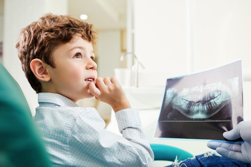 Child at the dentist